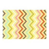 Michael Millar Mini Chic Chevron Poplin Quilting Fabric Spa