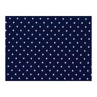 Michael Millar Pinhead Poplin Quilting Fabric Navy Blue