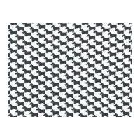 Michael Millar Scottie Houndstooth Poplin Quilting Fabric Grey