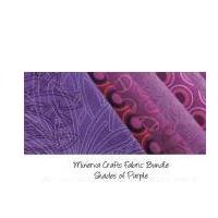 Minerva Crafts Fabric Bundle Shades of Purple 5m Shades of Purple