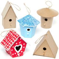 Mini Craft Bird Houses (Pack of 6)