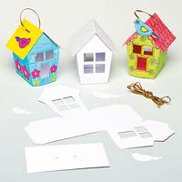mini birdhouse gift box decorations pack of 10