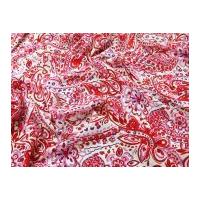 Mix & Match Polyester Crepe Dress Fabric Patterned Pink