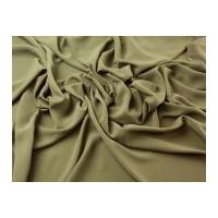 Mix & Match Polyester Crepe Dress Fabric Plain Olive