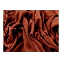 Mix & Match Polyester Crepe Dress Fabric Plain Brown