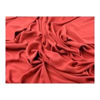 Mix & Match Polyester Crepe Dress Fabric Plain Burnt Orange