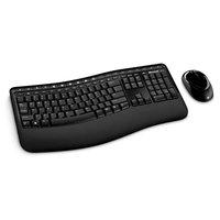 Microsoft 5000 Wireless Comfort Curve Desktop Keyboard BlueTrack Mouse Black