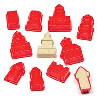 mini castle moulds pack of 10