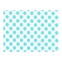 Michael Millar Ta Dot Poplin Quilting Fabric Aqua