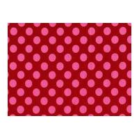 michael millar ta dot poplin quilting fabric berry