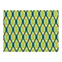 Michael Millar Argyle Me Poplin Quilting Fabric Caribbean