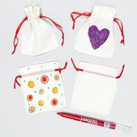 Mini Fabric Drawstring Bags (Pack of 6)