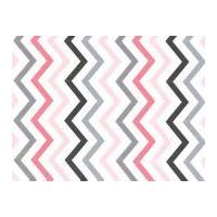 Michael Millar Mini Chic Chevron Poplin Quilting Fabric Girl