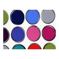 Michael Millar Chrome Paint Lids Poplin Quilting Fabric White