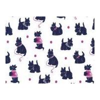 Michael Millar Bespoke Scotties Poplin Quilting Fabric Jewel