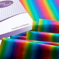 midas touch rainbow transfer foil sheets 365160