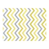 michael millar mini chic chevron poplin quilting fabric citron