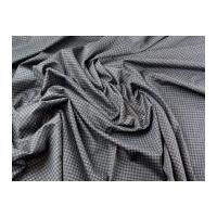 Mix & Match Prints Ponte Roma Stretch Jersey Knit Dress Fabric Blue & Grey Dogtooth