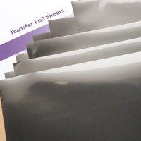 midas touch silver transfer foil sheets 365159