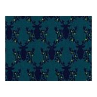 Michael Millar Rustique Trophy Poplin Quilting Fabric Teal