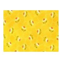 Michael Millar Happy Go Lucky Cotton Quilting Fabric Yellow