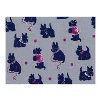 Michael Millar Bespoke Scotties Poplin Quilting Fabric Passion