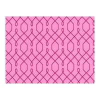 Michael Millar Lovely Lattice Cotton Quilting Fabric Pink