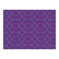 Michael Millar Lovely Lattice Cotton Quilting Fabric Purple