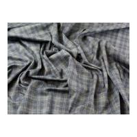 Mix & Match Prints Ponte Roma Stretch Jersey Knit Dress Fabric Blue & Grey Plaid