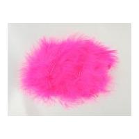 Minicraft Soft Fluffy Marabou Feathers Shocking Pink