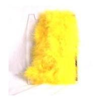 Minicraft Luxury Marabou Fluffy Feather Trimming Yellow
