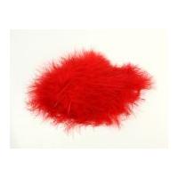 Minicraft Soft Fluffy Marabou Feathers Red