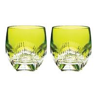 mixology neon tumbler lime green set of 2