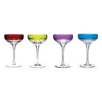 mixology 4 champagne coupe mixed colours