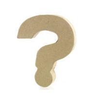 Mini Mache Question Mark 10 cm