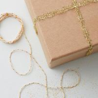 Mini Tinsel Ribbon and Butcher Twine - Gold