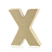 Mini Mache Letter X 10 cm