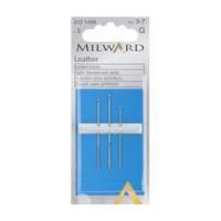 Milward No. 3 to 7 Leather Sewing Needles 3 Pack