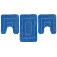 microfibre supersoft bath mat 3 piece set