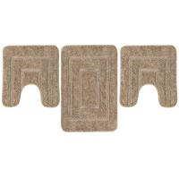 Microfibre Supersoft Bath Mat, 3-Piece Set