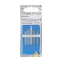 milward no 3 to 9 betweens sewing needles 20 pack