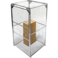 Minibox Galvanised 1.2m x 1.2m Secure Mesh Storage Enclosure / Cage