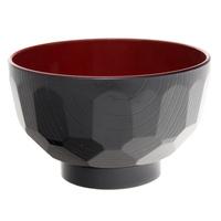 Miso Soup Bowl - Black, Tortoiseshell Pattern