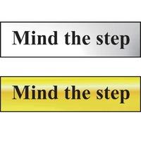 Mind The Step Sign - POL (200 x 50mm)