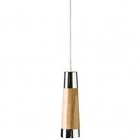 Miller Conical Wooden Light Pull, Natural Oak, 6cm