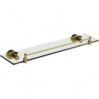 miller bond brushed brass glass shelf