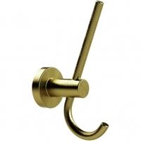 miller bond brushed brass double robe hook