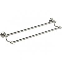 miller oslo polished nickel double towel rail