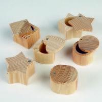 Miniature Wooden Boxes Set. Set of 6