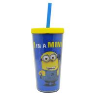 Minions Soda Cup With Straw \'1 In A Minion\'